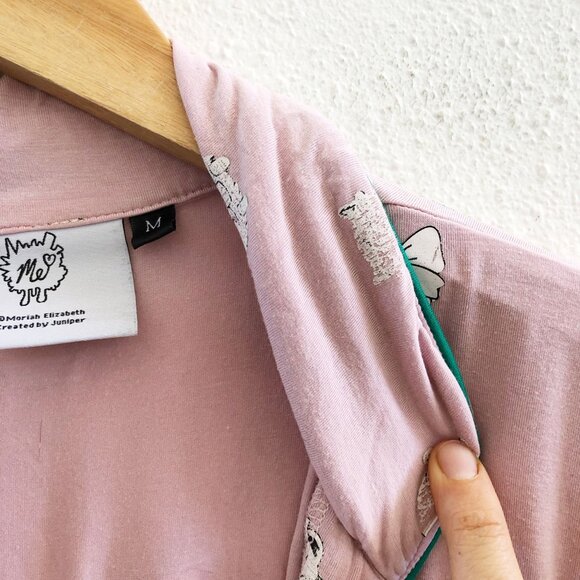 MORIAH ELIZABETH Me Girls Doodle Short Sleeves Pajama Set Size Medium - Picture 6 of 12